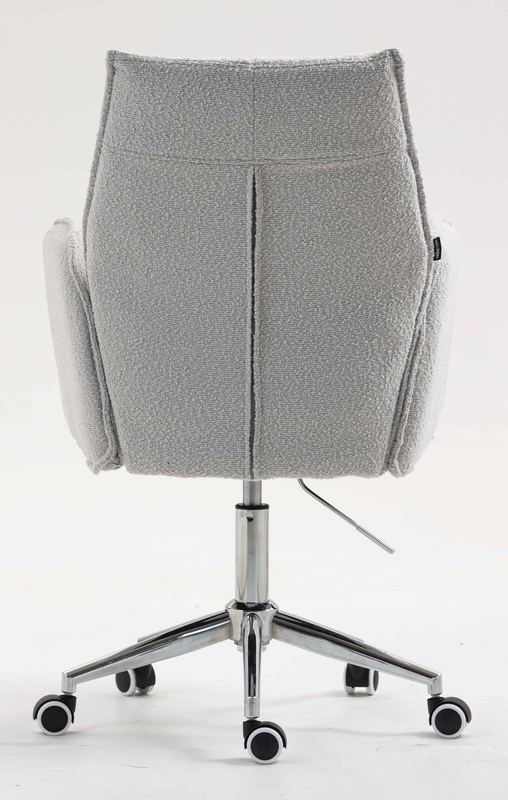 FOTEL HR280K SZARY BARANEK CHROMOWANA PODSTAWA