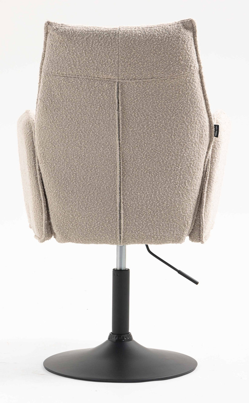 FOTEL HR280N LATTE BARANEK CZARNA PODSTAWA