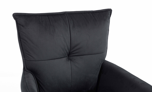 HOKER HR250K CZARNY WELUR  CZARNA PODSTAWA