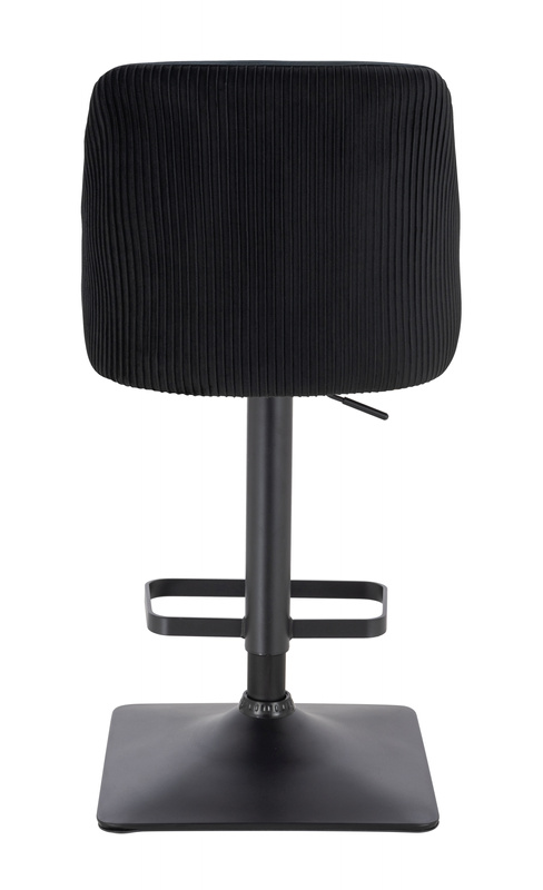 FOTEL HR920KW CZARNY WELUR CZARNA PODSTAWA