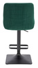 FOTEL HR920KW BUTELKOWA ZIELEŃ WELUR CZARNA PODSTAWA