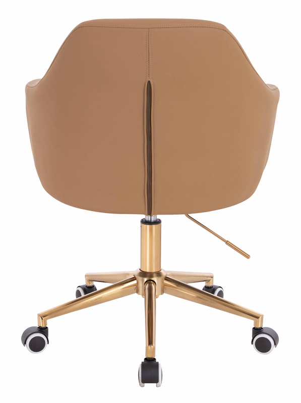 HOKER HR831K KARMELOWY EKOSKÓRA PREMIUM SOFT ZŁOTA PODSTAWA