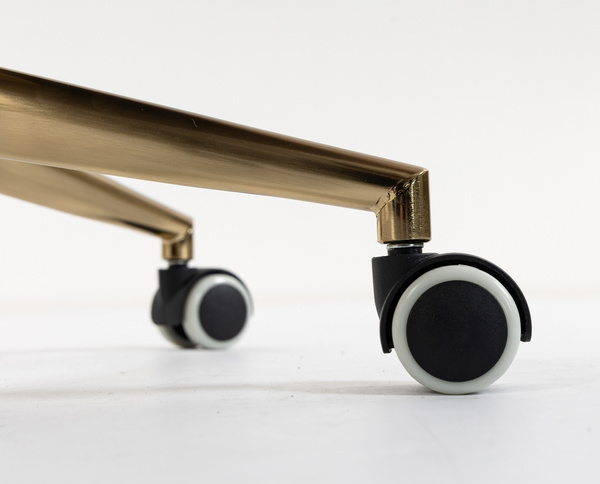 HOKER HR250K PUDROWY RÓŻ WELUR  ZŁOTA PODSTAWA