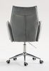FOTEL HR280K STALOWY WELUR CHROMOWANA PODSTAWA