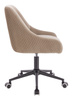 FOTEL HR920K LATTE WELUR CZARNA PODSTAWA