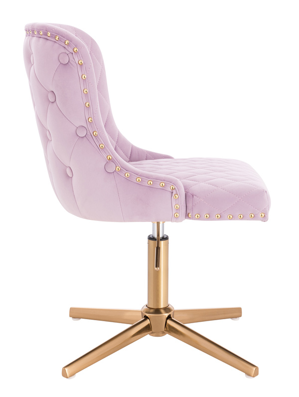 FOTEL HR940CROSS WRZOSOWY WELUR ZŁOTA PODSTAWA