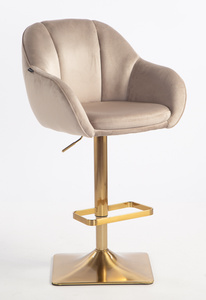 HOKER HR2055KW LATTE WELUR ZŁOTA PODSTAWA