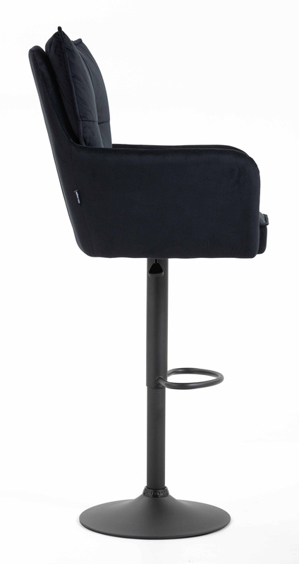 HOKER HR250W CZARNY WELUR CZARNA PODSTAWA