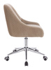 FOTEL HR920K LATTE WELUR CHROMOWANA PODSTAWA