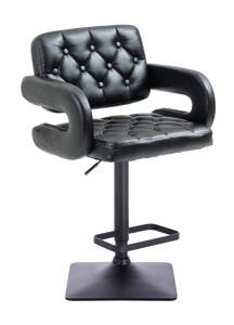 HOKER HR8403KW CZARNA SKÓRA CZARNA PODSTAWA