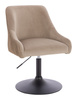 FOTEL HR920N LATTE WELUR CZARNA PODSTAWA