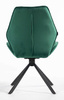 FOTEL HR350 PAJĄK BUTELKOWA ZIELEŃ WELUR CZARNA PODSTAWA