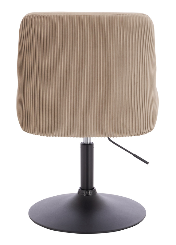 FOTEL HR920N LATTE WELUR CZARNA PODSTAWA