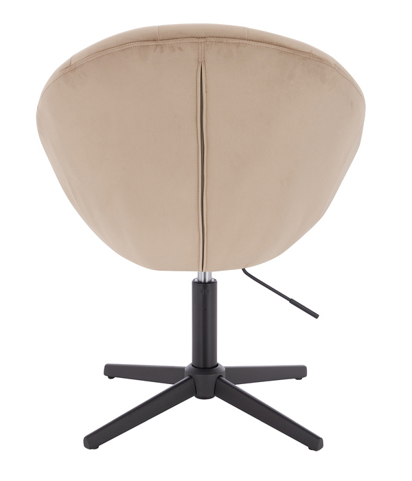 FOTEL HR8516CCROSS LATTE WELUR CZARNA PODSTAWA