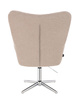 FOTEL HR650CROSS LATTE BARANEK CHROMOWANA PODSTAWA