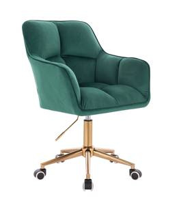 HOKER HR550K  BUTELKOWA ZIELEŃ WELUR ZŁOTA PODSTAWA