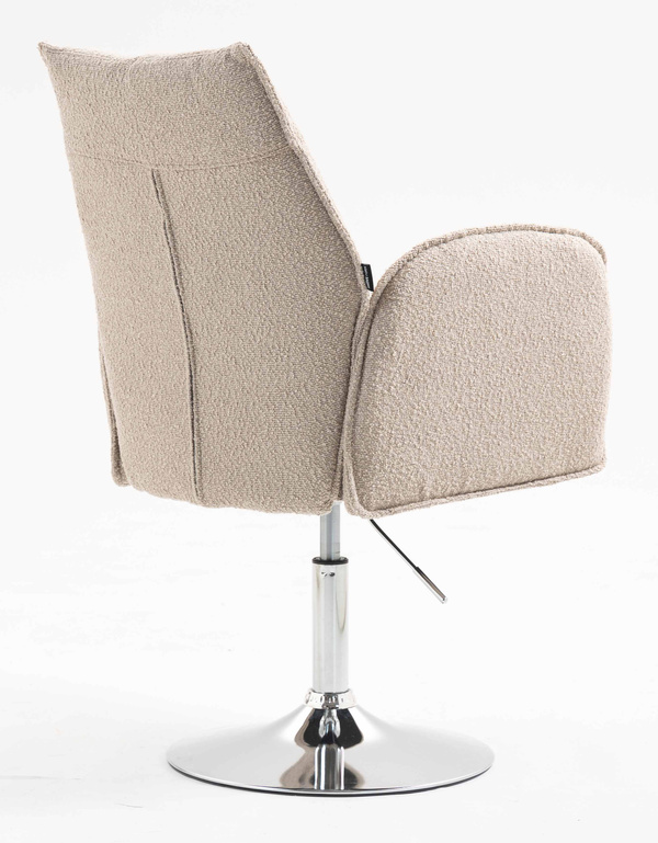 FOTEL HR280N LATTE BARANEK CHROMOWANA PODSTAWA