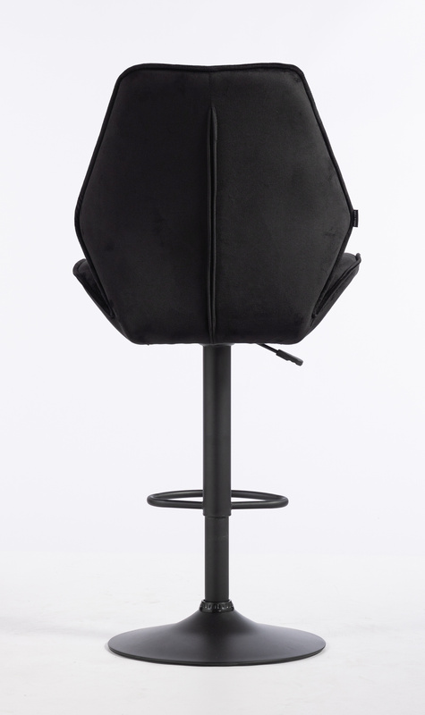 FOTEL HR350W CZARNY WELUR CZARNA PODSTAWA