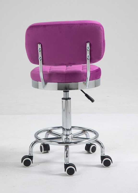 HOKER HR636 FUKSJA WELUR CHROMOWANA PODSTAWA