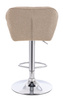 FOTEL HR111W LATTE BARANEK CHROMOWANA PODSTAWA