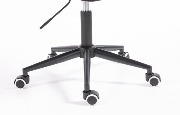 FOTEL HR350K CZARNY WELUR CZARNA PODSTAWA