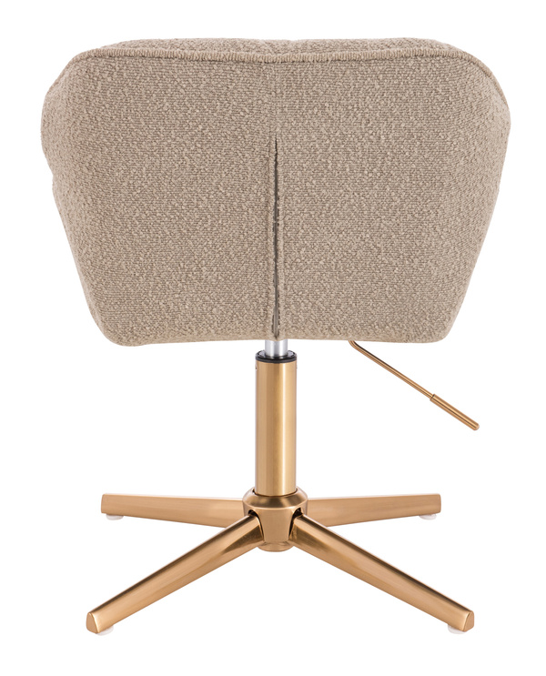 FOTEL HR111CROSS LATTE BARANEK ZŁOTA PODSTAWA