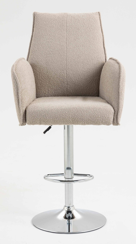 FOTEL HR280W LATTE BARANEK CHROMOWANA PODSTAWA