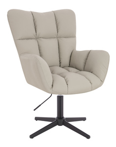 HOKER HR650CROSS ECRU EKOSKÓRA PREMIUM SOFT CZARNA PODSTAWA