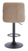 FOTEL HR920W LATTE WELUR CZARNA PODSTAWA