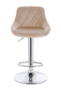 FOTEL HR1054W LATTE WELUR CHROMOWANA PODSTAWA