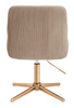 FOTEL HR920CROSS LATTE WELUR ZŁOTA PODSTAWA