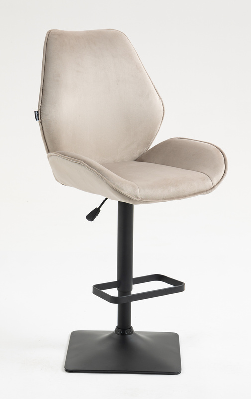 FOTEL HR350KW LATTE WELUR CZARNA PODSTAWA