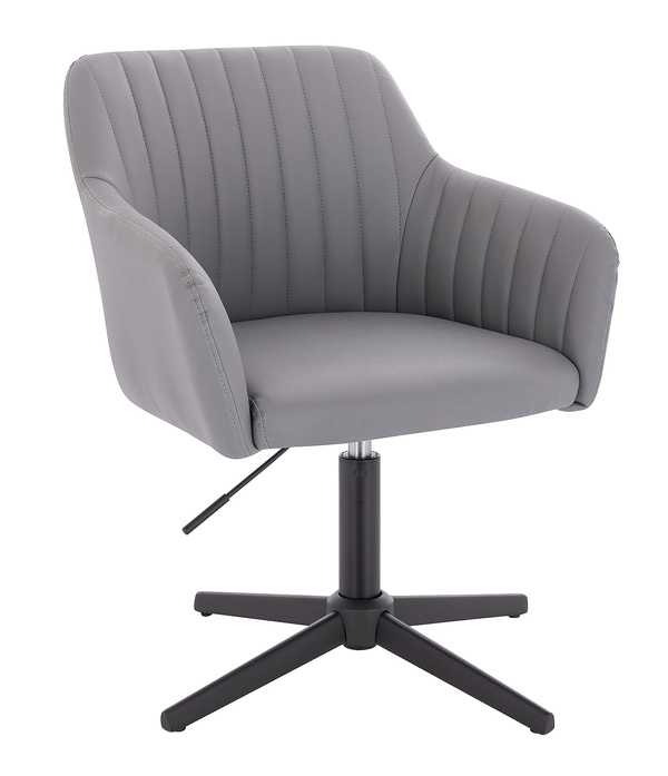 FOTEL HR190CROSS SZARY CZARNA PODSTAWA