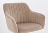 FOTEL HR190CROSS LATTE WELUR ZŁOTA PODSTAWA