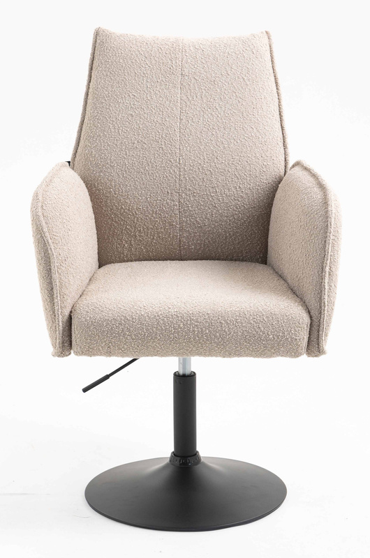 FOTEL HR280N LATTE BARANEK CZARNA PODSTAWA