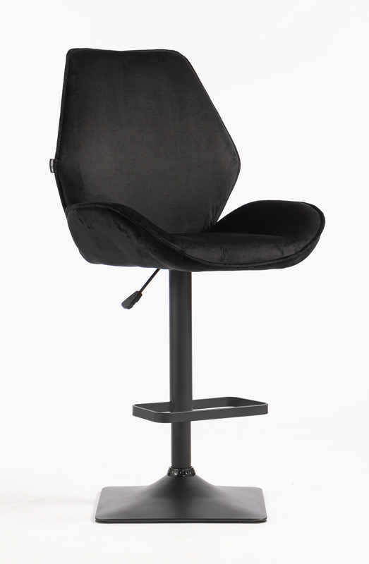 FOTEL HR350KW CZARNY WELUR CZARNA PODSTAWA
