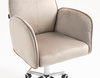 FOTEL HR280K LATTE WELUR CHROMOWANA PODSTAWA