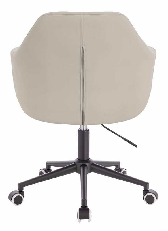 HOKER HR831K ECRU EKOSKÓRA PREMIUM SOFT CZARNA PODSTAWA