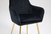 FOTEL HR2022  CZARNY WELUR