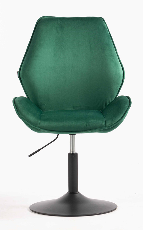 FOTEL HR350N BUTELKOWA ZIELEŃ WELUR CZARNA PODSTAWA