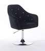 FOTEL HR830 CZARNY WELUR