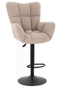 FOTEL HR650W LATTE BARANEK CZARNA PODSTAWA