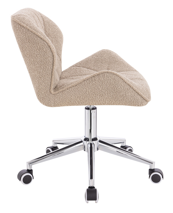 FOTEL HR111K LATTE BARANEK CHROMOWANA PODSTAWA