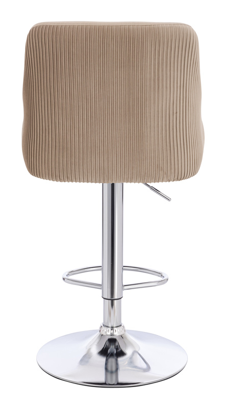 FOTEL HR920W LATTE WELUR CHROMOWANA PODSTAWA