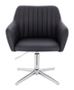 FOTEL HR190CROSS CZARNY CHROMOWANA PODSTAWA