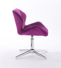 FOTEL HR111CROSS FUKSJA WELUR