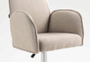 FOTEL HR280W LATTE BARANEK CHROMOWANA PODSTAWA