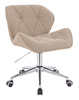 FOTEL HR111K LATTE BARANEK CHROMOWANA PODSTAWA