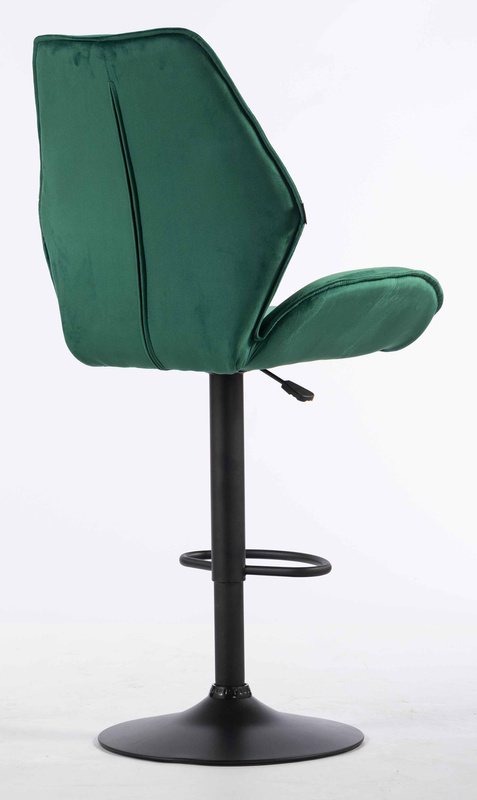 FOTEL HR350W BUTELKOWA ZIELEŃ WELUR CZARNA PODSTAWA