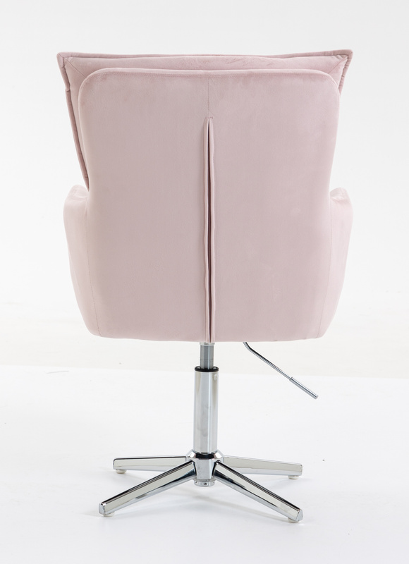 HOKER HR250CROSS PUDROWY RÓŻ WELUR  CHROMOWANA PODSTAWA